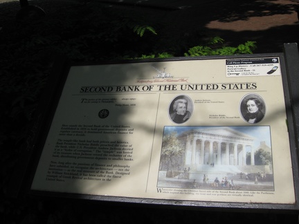 14 Second Bank of the US Sign